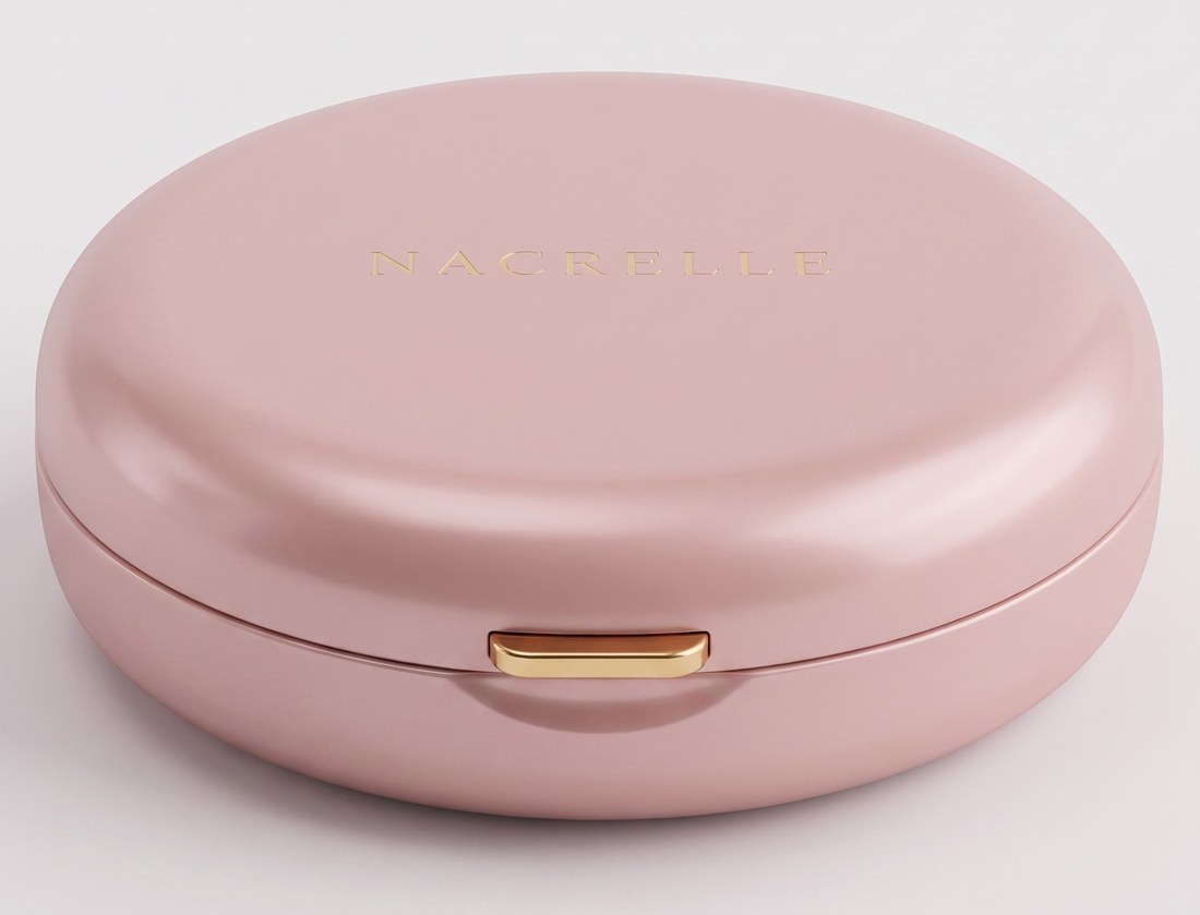 Nacrelle case, Blush colorway, closed