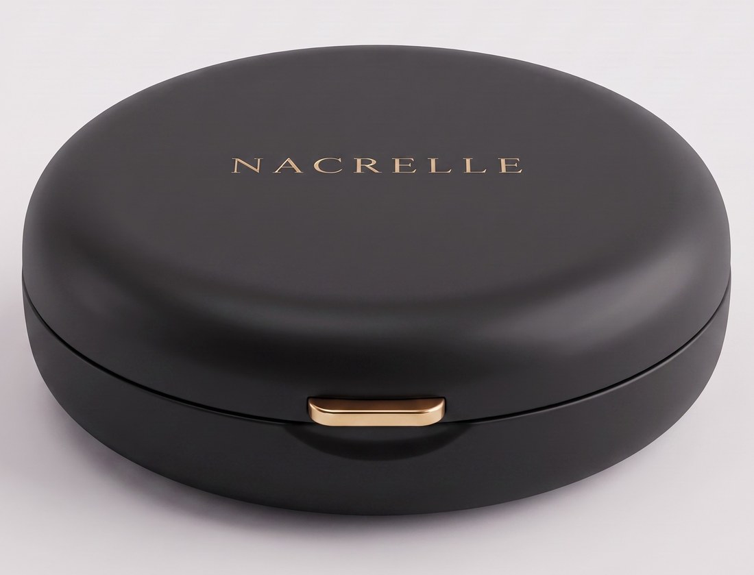 Nacrelle case, Onyx colorway, closed
